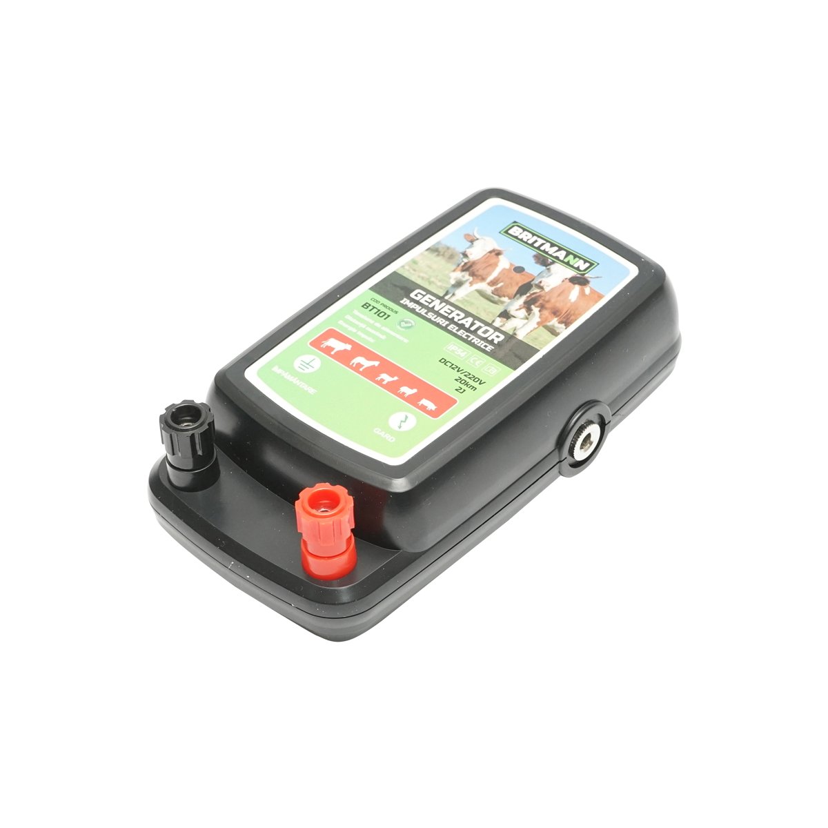 Aparat generator de impulsuri 2 Joule pentru gard electric 20Km, 12V/220V BRITMANN